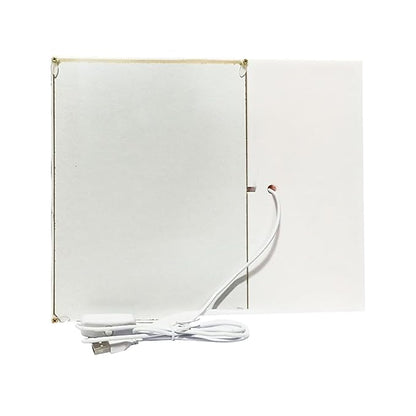 Modern LED Photo Frame with Floral Design , USB connectivity, . 30 x 45 cm.