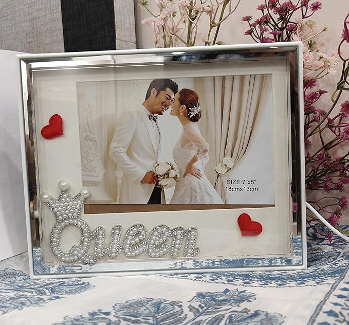 Photo Frame With Charging Cable,Can be Customise/Personalised for loved ones on marriage,anniversary,valentine,birthday (70 x 140 cm)