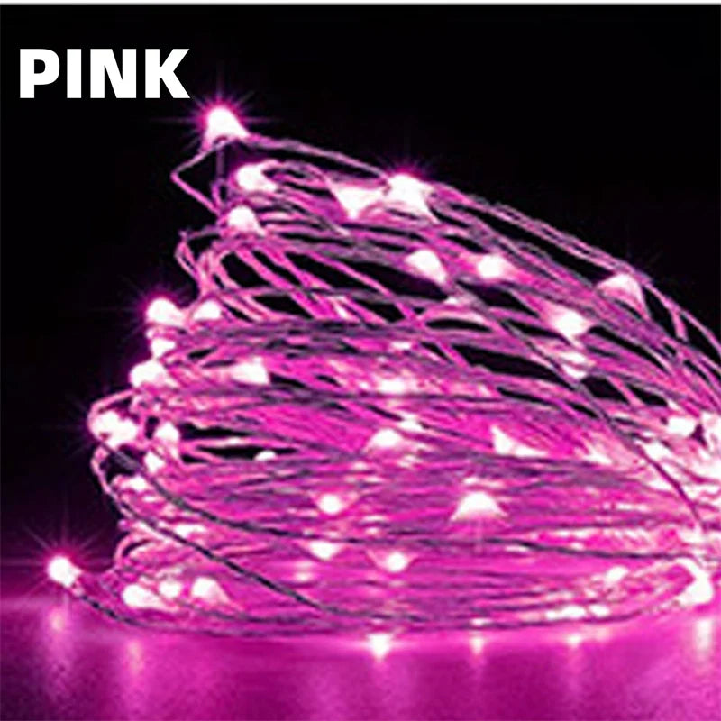 USB Led Fairy Lights Copper Wire String 20M 200LED for party Decoration