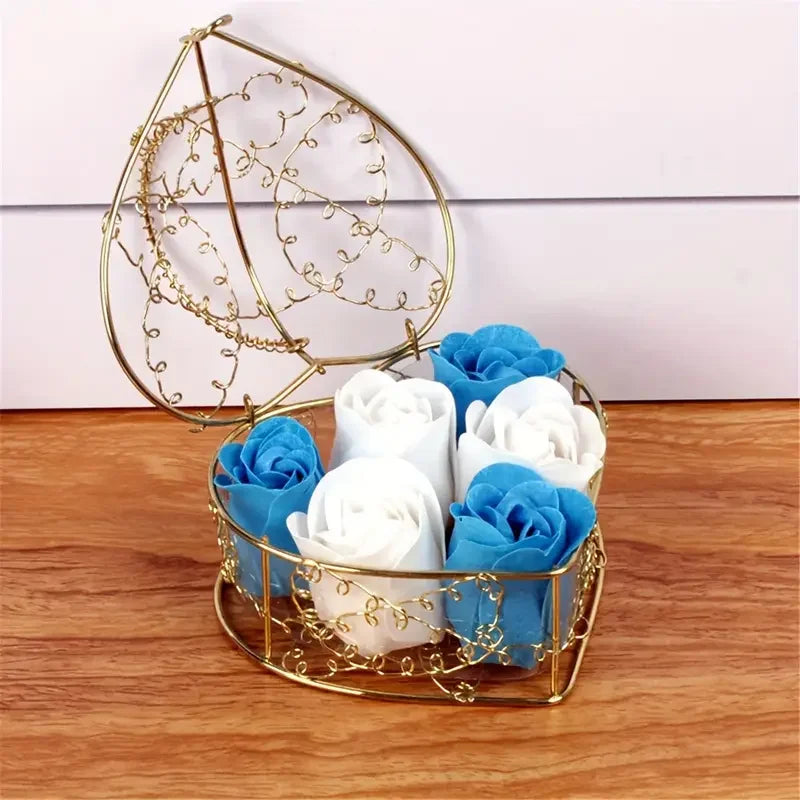 6pcs/box Rose Soap Flower Gift Box, Valentine's Day Gift,