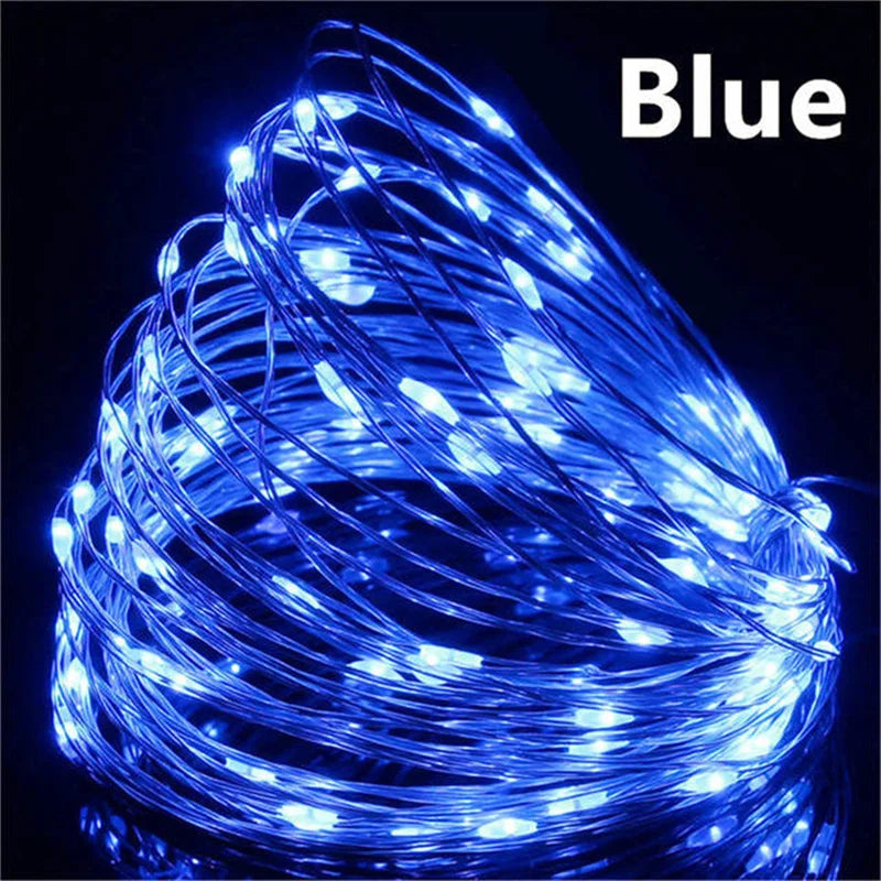 USB Led Fairy Lights Copper Wire String 20M 200LED for party Decoration