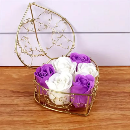 6pcs/box Rose Soap Flower Gift Box, Valentine's Day Gift,