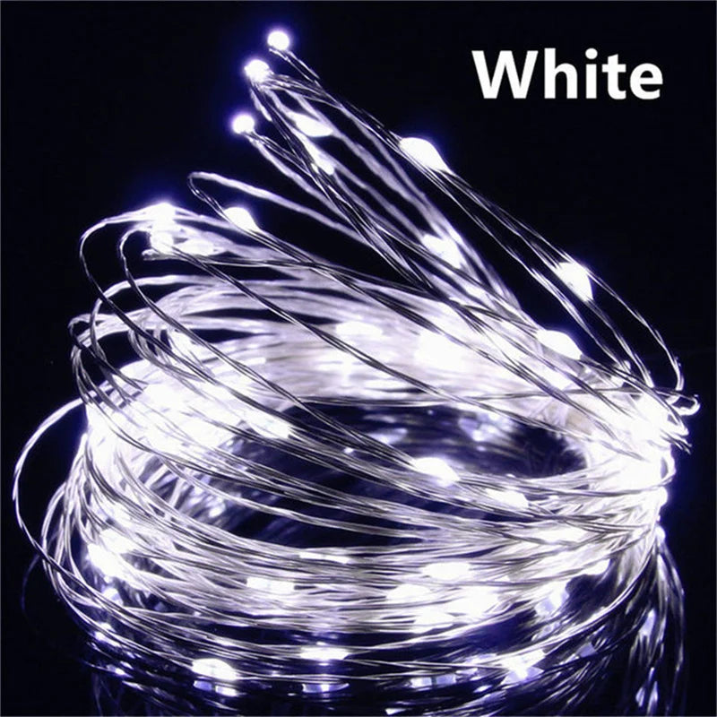 USB Led Fairy Lights Copper Wire String 20M 200LED for party Decoration