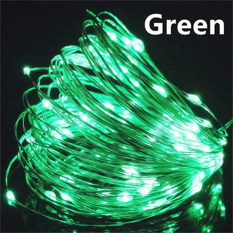 USB Led Fairy Lights Copper Wire String 20M 200LED for party Decoration