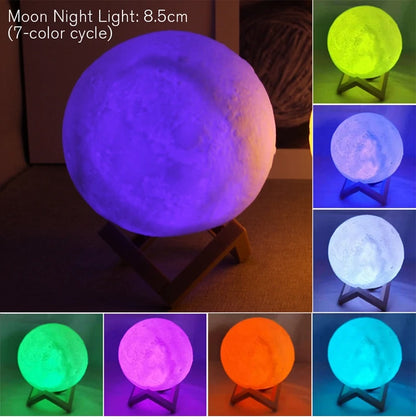 8cm Moon Lamp LED Lamp Bedroom Decor /Valentine's gift