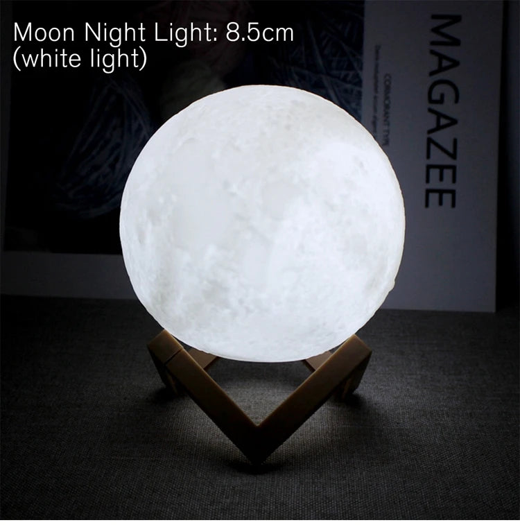 8cm Moon Lamp LED Lamp Bedroom Decor /Valentine's gift