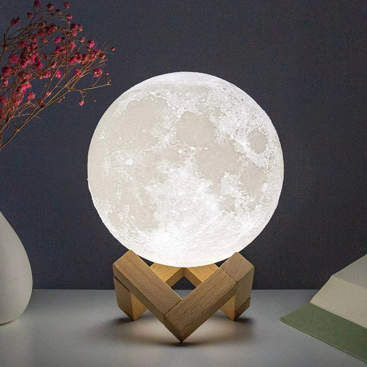 8cm Moon Lamp LED Lamp Bedroom Decor /Valentine's gift