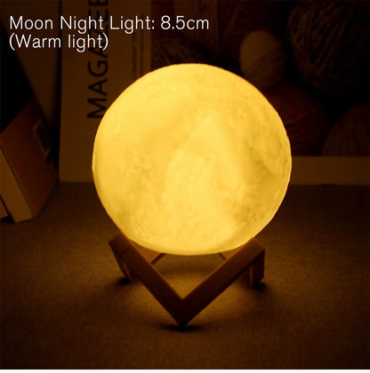 8cm Moon Lamp LED Lamp Bedroom Decor /Valentine's gift