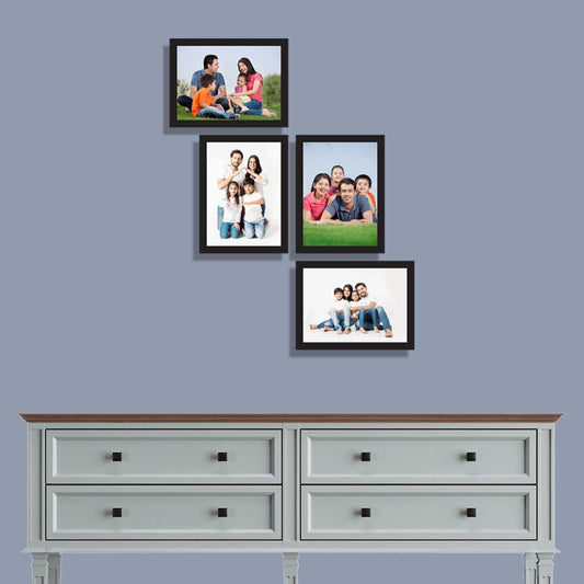 set of 4 collage frame in black frame